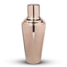 Yukiwa Baron Stainless Steel Rose Gold Plated Cobbler Cocktail Shaker