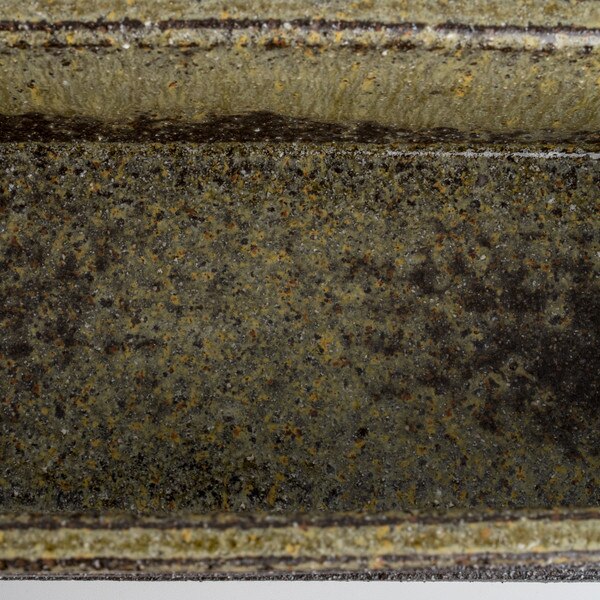 Image of Olive Textured Rectangular Serving Bowl 11.75" 4