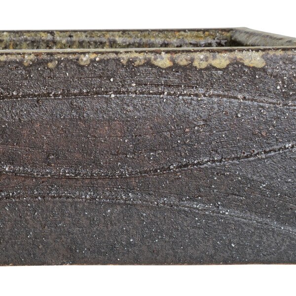 Image of Olive Textured Rectangular Serving Bowl 11.75" 5