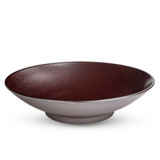 Ginshu Metallic Red Coupe Bowl 9.75"