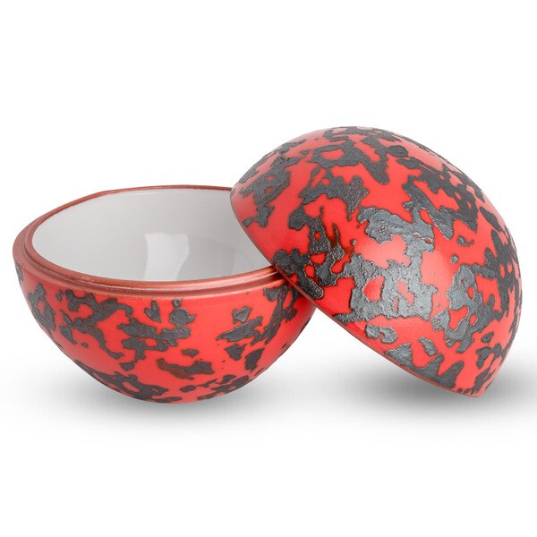 Image of Shumon Round Lidded Bowl 4" 2