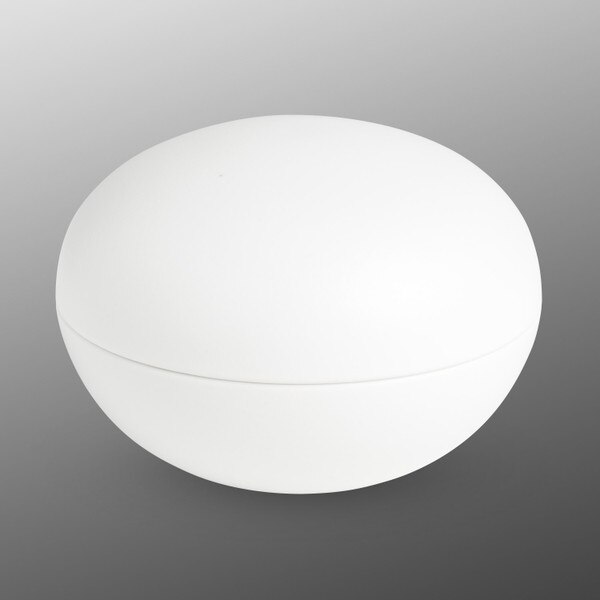 Image of Matte White Lidded Bowl 4" 1