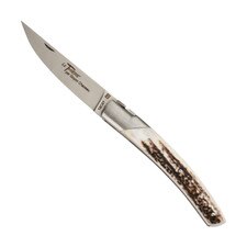 Le Thiers Pirou Deer Horn Handle Folding Knife 3.75"