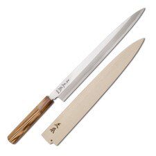Masamoto Sohonten White #2 Hongasumi Zebrawood Handle Yanagi