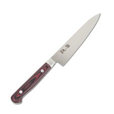 Suisin Premium Inox Maroon Red Handle Petty 5.9"