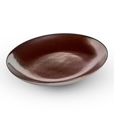 Ginshu Metallic Red Oval Plate 7.25"