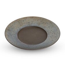 Kinkessho Bronze Wide Rim Round Plate 8"