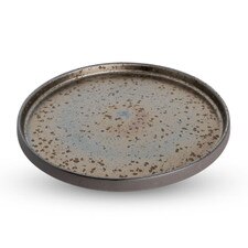 Kinkessho Bronze Rim Round Plate 9.75"