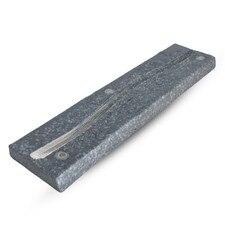 Kokugama Gray Reversible Raised Rectangular Plate 14"