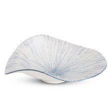 Blue Radiant Seafoam Abstract Plate 8.25"