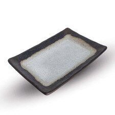 Metallic Glacier Rectangular Plate 8.5"