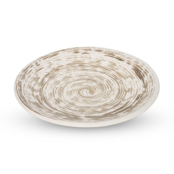 Image of Uzumaki Brown Round Plate 9.5" 1