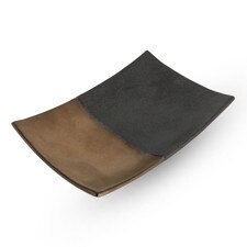 Kinsai Black Rectangular Plate 8"