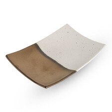 Kinsai White Rectangular Plate 8"