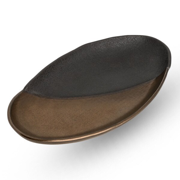 Image of Kinsai Black Oval Plate 9.25" 1