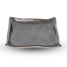 Tessa Black Square Plate 5"