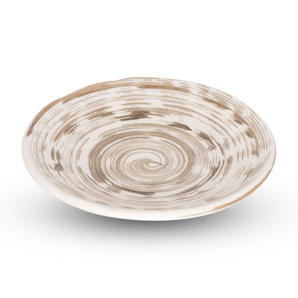 Image of Uzumaki Brown Round Plate 6.5" 1