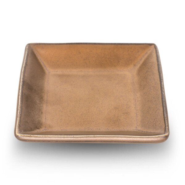 Image of Kinsai Gold Square Sauce Dish 1