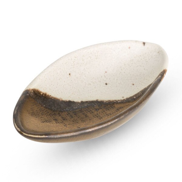 Image of Kinsai White Oval Sauce Dish 1